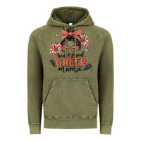 Vintage Olive loud&proud mama messy bun Vintage Hoodie - MaliasSmallBusiness
