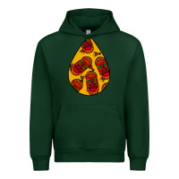 Forest Green african masks teardrop  5 Urban Hoodie - BundleAndBundleShop