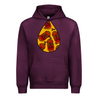 Mauve Wine african masks teardrop  5 Urban Hoodie - BundleAndBundleShop