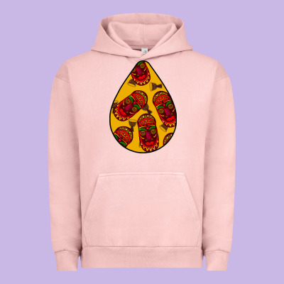 African Masks Teardrop  5 Urban Hoodie Designed By Bundleandbundleshop
