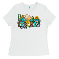 White wife mom teacher with sunflowers Ladies Tee - AdoDesignShop