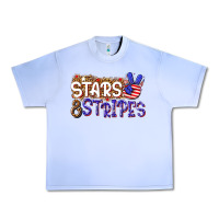 Grape Ice stars and stripes Urban Heavy Tee - NancyCooperArtShop