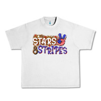 Lunar Rock stars and stripes Urban Heavy Tee - NancyCooperArtShop
