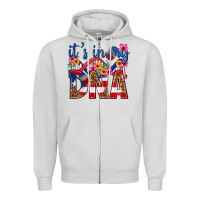 Dove Grey its in my dna puerto rico Zipper Hoodie - texasbilliewilder