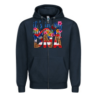 Navy its in my dna puerto rico Zipper Hoodie - texasbilliewilder