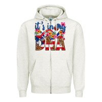 Oatmeal Heather its in my dna puerto rico Zipper Hoodie - texasbilliewilder