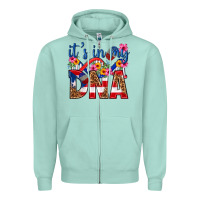 Seafoam its in my dna puerto rico Zipper Hoodie - texasbilliewilder