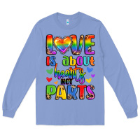 Colony Blue love is about hearts not parts Long Sleeve Tee - LillyAllenDesigns