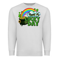 Dove Grey Have a lucky day Premium Sweatshirt - CowGirlArtShop