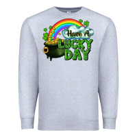 Heather Grey Have a lucky day Premium Sweatshirt - CowGirlArtShop