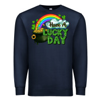 Navy Have a lucky day Premium Sweatshirt - CowGirlArtShop