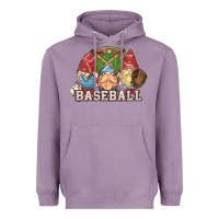 Lavender Baseball gnomies Heavyweight Hoodie - HowdyJamesFarm