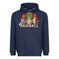 Navy Baseball gnomies Heavyweight Hoodie - HowdyJamesFarm