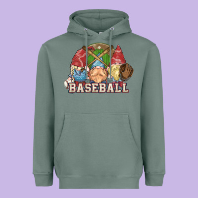 Baseball Gnomies Heavyweight Hoodie Designed By Howdyjamesfarm
