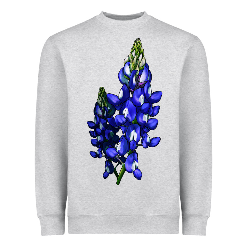 Bluebonnet Flower Heavyweight Sweatshirt by LillyAllenDesigns | Teevron