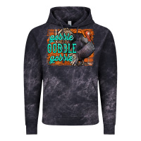 Cloud Black Thanksgiving Turkey Gobble Gobble Vintage Hoodie - NancyCooperArtShop