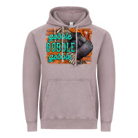 Vintage Zinc Thanksgiving Turkey Gobble Gobble Vintage Hoodie - NancyCooperArtShop
