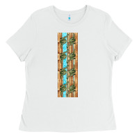 White dinosaur brontosaurus pen wrap Ladies Tee - Artiststas