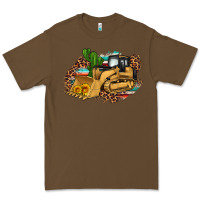 Cacao bulldozer leopard cactus sunflower Premium Tee - Artiststas