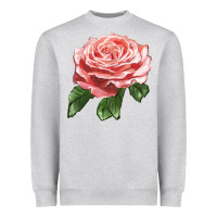 Heather Grey America Rose Heavyweight Sweatshirt - LillyAllenDesigns