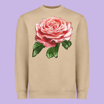 America Rose Heavyweight Sweatshirt Designed By Lillyallendesigns