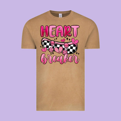 Heart Breaker Vintage Tee Designed By Maliassmallbusiness