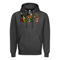 Charcoal Heather christmas believe Zipper Hoodie - texasbilliewilder