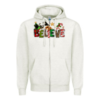 Christmas Believe Zipper Hoodie | Teevron
