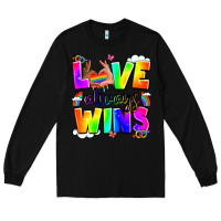 Black love always wins Long Sleeve Tee - LillyAllenDesigns