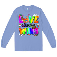 Colony Blue love always wins Long Sleeve Tee - LillyAllenDesigns
