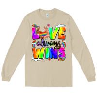Mushroom love always wins Long Sleeve Tee - LillyAllenDesigns