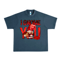Midnight Navy i gnome you with roses Urban Heavy Tee - NancyCooperArtShop
