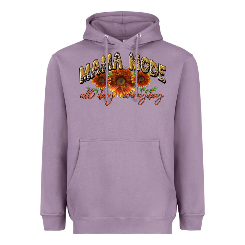 Mama Mode All Day Everyday Mother's Day Heavyweight Hoodie by CowGirlArtShop | Teevron