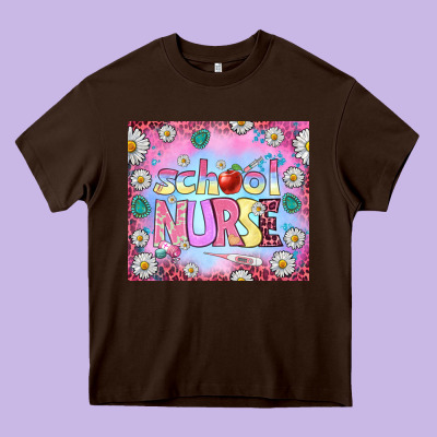 School Nurse Tumbler Heavy Core Tee Designed By Bundleandbundleshop