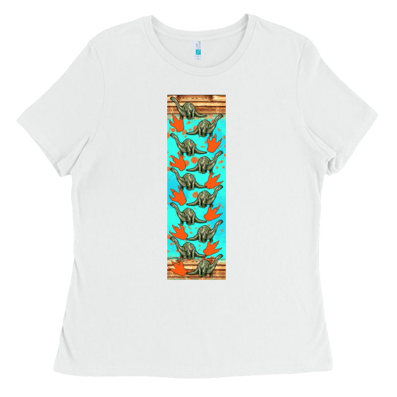 Dinosaur Brontosaurus Pen Wrap Ladies Tee by Artiststas | Teevron