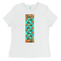 White dinosaur brontosaurus pen wrap Ladies Tee - Artiststas