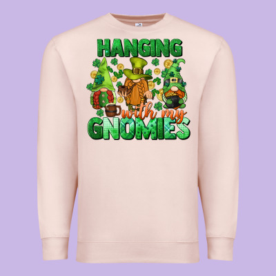 St. Patrick's Day Gnomes Premium Sweatshirt Designed By Cowgirlartshop