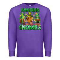 Purple St. Patrick's Day gnomes Premium Sweatshirt - CowGirlArtShop