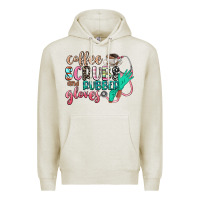 Oatmeal Heather coffee scrubs and rubber gloves Premium Hoodie - CowGirlArtShop