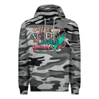 Slate Camo coffee scrubs and rubber gloves Premium Hoodie - CowGirlArtShop