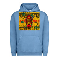 Pigment Pebble Blue african mask tumbler Urban Hoodie - BundleAndBundleShop