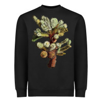 Black Cholla Tree Cactus Heavyweight Sweatshirt - LillyAllenDesigns
