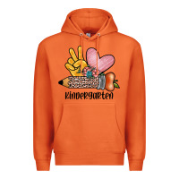 Carrot peace love kindergarten Premium Hoodie - JahusDesignShop