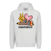 Dove Grey peace love kindergarten Premium Hoodie - JahusDesignShop