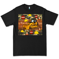 Black bulldozer camouflage tumbler Premium Tee - Artiststas