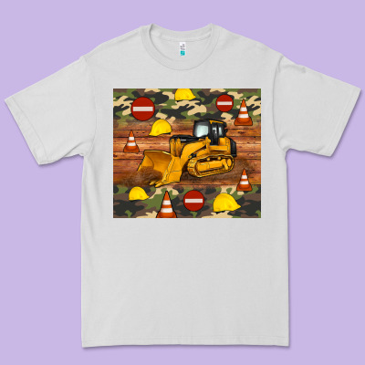 Bulldozer Camouflage Tumbler Premium Tee Designed By Artiststas