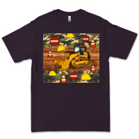 Plum bulldozer camouflage tumbler Premium Tee - Artiststas