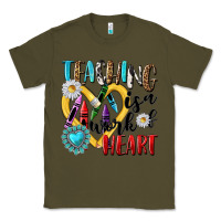 Army Green teaching is a work of heart Classic Tee - NancyCooperArtShop