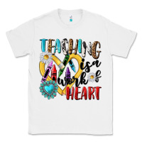 White teaching is a work of heart Classic Tee - NancyCooperArtShop