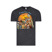 Vintage Black long live the cowgirls Vintage Tee - NancyCooperArtShop